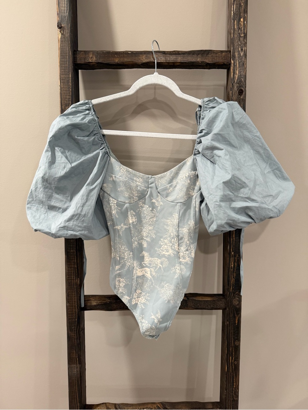 Intimately Free People Prairie Rose Sage Combo Bodysuit